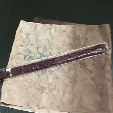 미사용 순수 실크 허리띠 오비 장식 천 세트 브라운 계열 A1-6