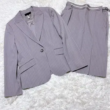 ICB 온워드 카시야마 스커트 수트 상하의 연보라색 빅 사이즈 44