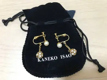 미사용 카네코 이사오 핑크하우스 펄풍 반짝이 공 귀찌