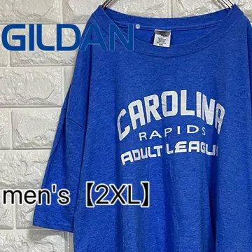 [ GILDAN ] 양면 프린트 T셔츠 [ 남성용 2XL ] 블루