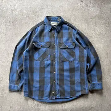 80s90s 필드 마스터 플란넬 셔츠 USA제 L 버팔로 체크