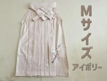 아이보리 M 사이즈 하카마 꽃 자수 안돈하카마 졸업식 성인식