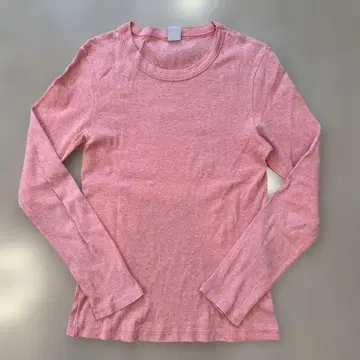 PETIT BATEAU 핑크색 긴팔 티셔츠 16a