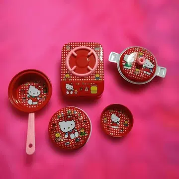 산리오 헬로키티 미니 레트로 소꿉놀이 세트