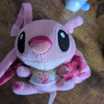 엔젤 스티치 봉제 인형 키링 디즈니