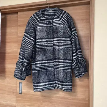 Mila Owen 울 100% 체크 자켓