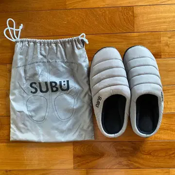 SUBU 그레이 슬리퍼 수납 봉투 포함