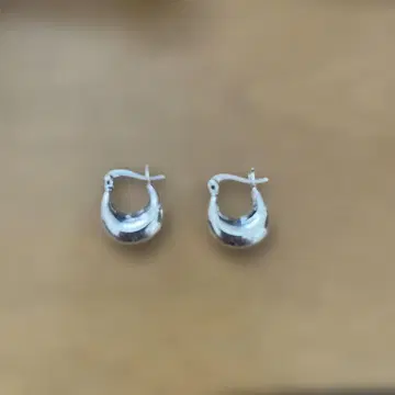 실버 925 후프 귀걸이 직경 15.5mm