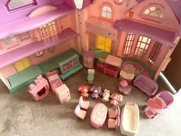 레어 산리오 리본 인형의 집 파스텔 컬러