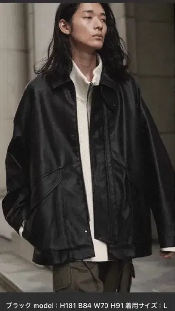 WYM 가죽 자켓 블루종 S 사이즈