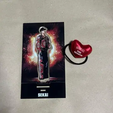 EXILE 세카이 아크릴 스탠드&머리끈