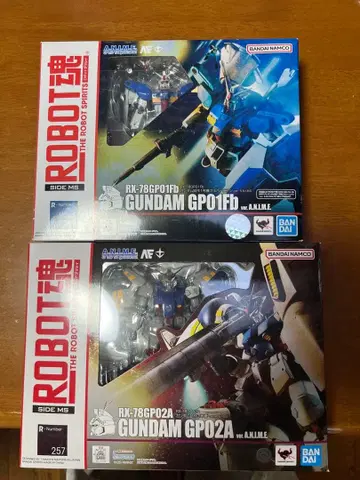 ROBOT혼 GUNDAM GP01Fb & GP02A 세트
