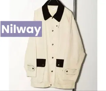 아우터 코트 아이보리 나일론 자켓 남성/여성
