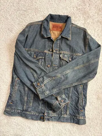 EDWIN 다크 블루 데님 자켓