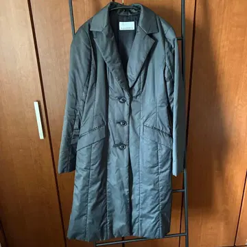 M-premierBLACK 그레이 롱 코트 36