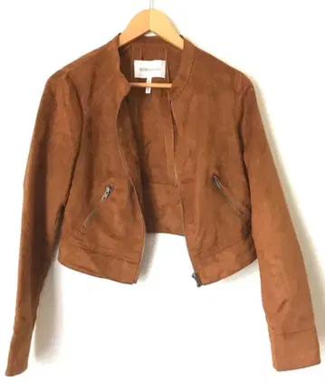 새상품급 BCBG 브라운 스웨이드풍 자켓