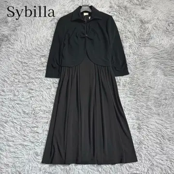 미사용급 시빌라 블랙 포멀 셋업 수트 원피스 L