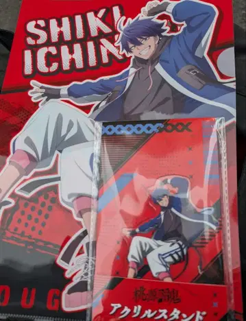 이치노세 시키 복숭아 정원 암귀 로손 한정판 아크릴 스탠드 클리어 파일