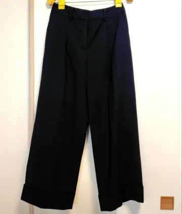 McGREGOR 네이비 와이드 팬츠 접힌 밑단 사이즈 M