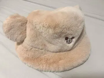 디즈니 새상품급 버킷햇 미키마우스 귀달이 플리스 모자 팬캡 58cm