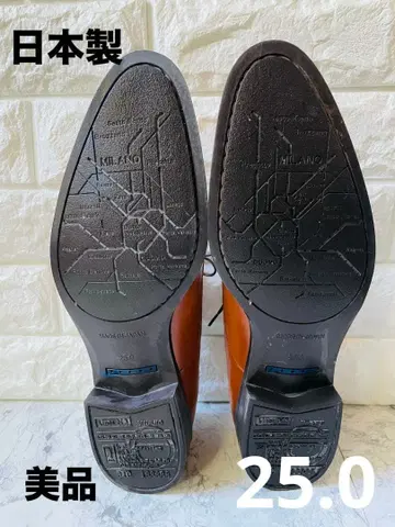 LIAN 비즈니스 슈즈 스트레이트 팁 브라운 25.0cm 일본제