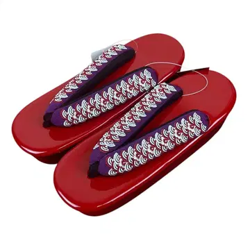 새상품 우레탄 힐 조리 1584 빨간색 보라색 힐 조리 통굽 프리 사이즈