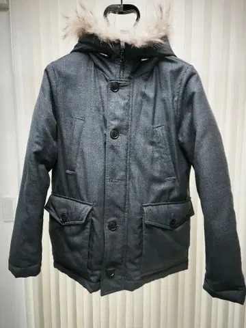 UNION STATION 다운 코트 차콜 그레이 M 사이즈