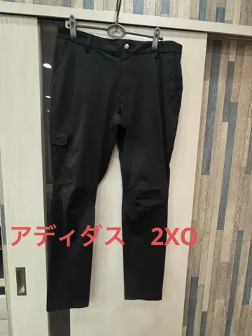 아디다스 블랙 팬츠 스트레치 소재 2XO