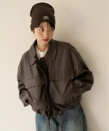 FREAK'S STORE 프릭스스토어 인조 가죽 숏 블루종