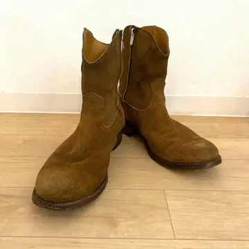 THE LETTERS 브라운 사이즈 9 스웨이드 웨스턴 부츠