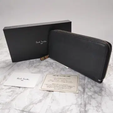 [ 인기 ] Paul Smith 폴 스미스 블랙 가죽 장지갑