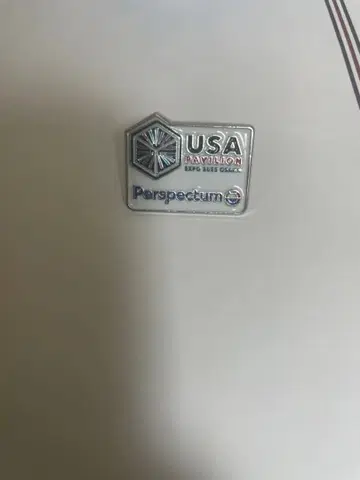 [초레어] 미국관 핀 배지 관계자 한정판 Perspectum사 콜라보