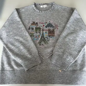 컨디션 최상 슈퍼 뷰티 에펠탑 패턴 스웨터