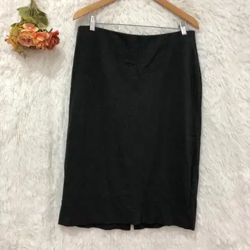 유니클로 분또 펜슬 타이트 스커트 [ 3XL ] 허리밴딩 무릎 기장