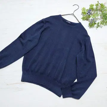 이탈리아제 BEAMS F 빔즈 F 메리노울 크루넥 니트 M