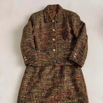 빈티지 셋업 수트 레어 원단 쇼와 레트로 구제 의류