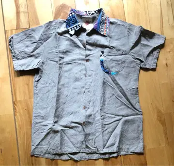 NASNGWAM 그레이 반팔 셔츠