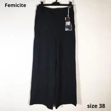 미사용품 femicite 하의 팬츠 블랙 계열 38 페미시테