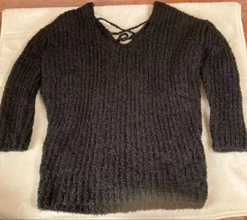 d.i.a. 니트 V넥 블랙 갸루 다이아