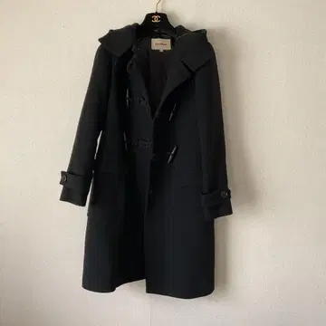 [ 새상품급 ] 폴 스튜어트 블랙 더플 코트 후드 부착 6