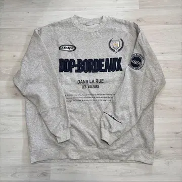 ddp 그레이 맨투맨 size:L