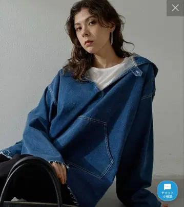 [ 인플루언서 콜라보 ] 데님 후디