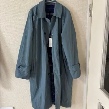 UNITED ARROWS 라이트 블루 스텐카라 코트