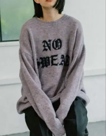 WHIMSIC 라벤더 NO SWEAT 니트 스웨터 긴팔