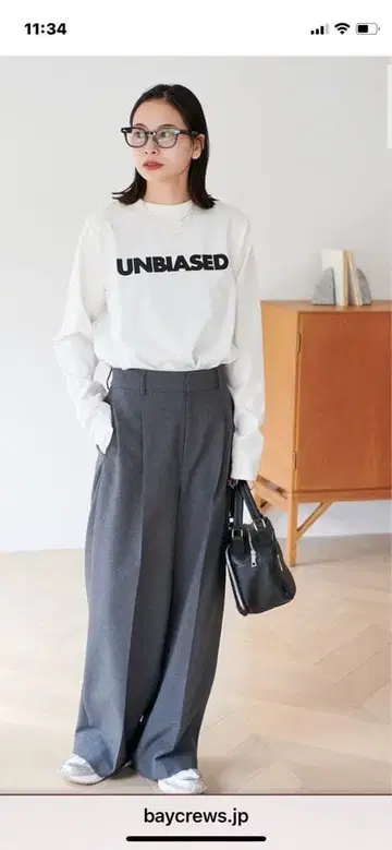 저널 스탠다드 UNBIASED 롱 슬리브 T셔츠