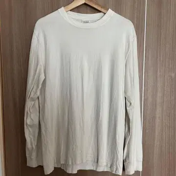 루프 휠러 롱 T 화이트 사이즈 M