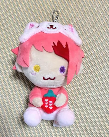 리이나 군 애니멀 앉은 봉제 인형 키링 애니멀 볼체인 포함