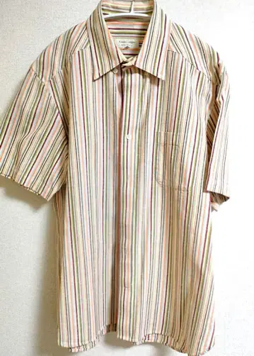 스트라이프 반팔 셔츠 면 소재로 여름에 최적