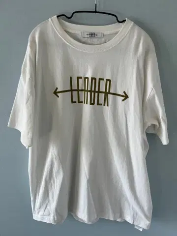 LEADER 화이트 T셔츠