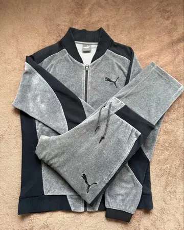 푸마 벨로아 저리 상하의 셋업 M 사이즈 그레이 색상